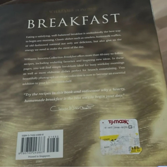 Williams Sonoma Breakfast Cookbook - Cream and Yellow - Picture 2 of 2
